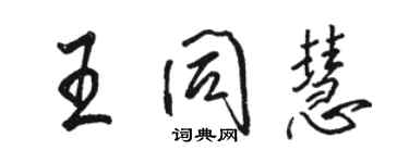 駱恆光王同慧行書個性簽名怎么寫