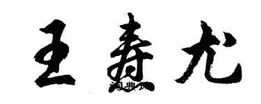 胡問遂王燾尤行書個性簽名怎么寫