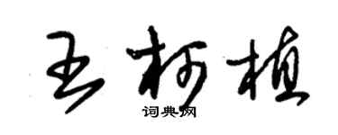 朱錫榮王柯植草書個性簽名怎么寫