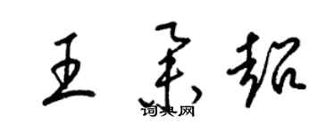 梁錦英王舉超草書個性簽名怎么寫