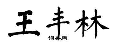 翁闓運王豐林楷書個性簽名怎么寫