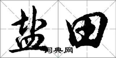 胡問遂鹽田行書怎么寫