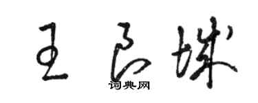 駱恆光王良城草書個性簽名怎么寫