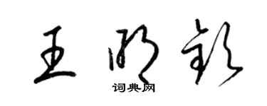 梁錦英王明欽草書個性簽名怎么寫