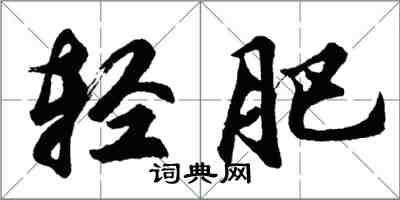 胡問遂輕肥行書怎么寫