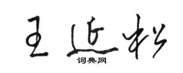 駱恆光王延松草書個性簽名怎么寫