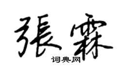 王正良張霖行書個性簽名怎么寫