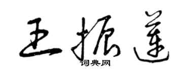 曾慶福王振蓮草書個性簽名怎么寫