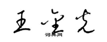 梁錦英王金光草書個性簽名怎么寫