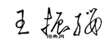 駱恆光王振纓草書個性簽名怎么寫