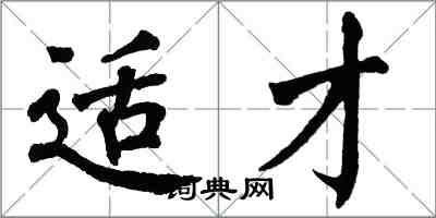 翁闓運適才楷書怎么寫