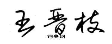 朱錫榮王晉枝草書個性簽名怎么寫