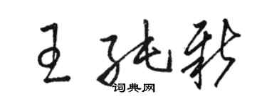 駱恆光王純新草書個性簽名怎么寫