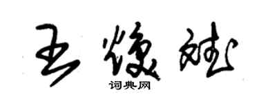 朱錫榮王煥斌草書個性簽名怎么寫