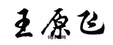 胡問遂王原飛行書個性簽名怎么寫