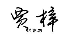 朱錫榮賈梓草書個性簽名怎么寫