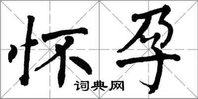 翁闓運懷孕楷書怎么寫