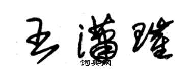 朱錫榮王瀟璀草書個性簽名怎么寫