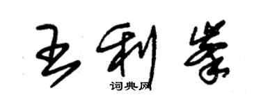 朱錫榮王利峰草書個性簽名怎么寫