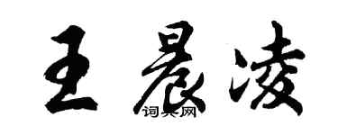 胡問遂王晨凌行書個性簽名怎么寫