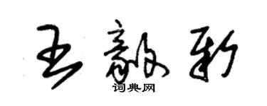 朱錫榮王毅新草書個性簽名怎么寫