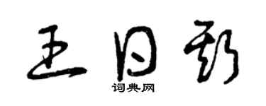 曾慶福王日斯草書個性簽名怎么寫
