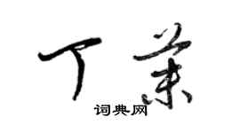 梁錦英丁茉草書個性簽名怎么寫