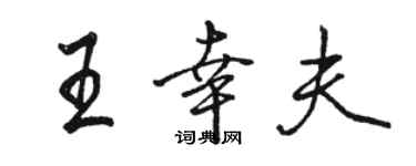 駱恆光王幸夫行書個性簽名怎么寫