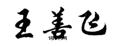 胡問遂王善飛行書個性簽名怎么寫