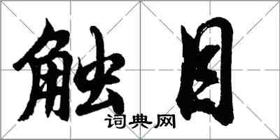 胡問遂觸目行書怎么寫