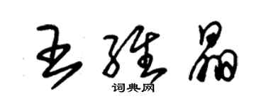 朱錫榮王維晶草書個性簽名怎么寫