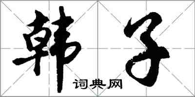 胡問遂韓子行書怎么寫