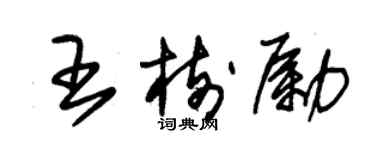 朱錫榮王樹勵草書個性簽名怎么寫