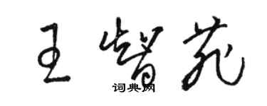 駱恆光王智菲草書個性簽名怎么寫