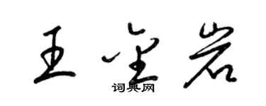 梁錦英王金岩草書個性簽名怎么寫