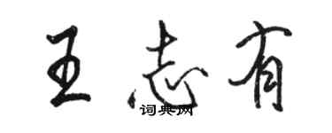 駱恆光王志有行書個性簽名怎么寫