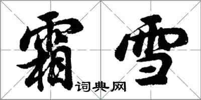 胡問遂霜雪行書怎么寫