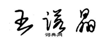 朱錫榮王諾晶草書個性簽名怎么寫