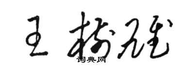 駱恆光王樹雄草書個性簽名怎么寫