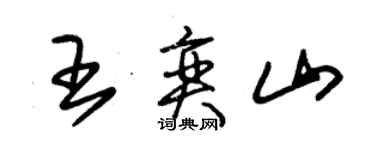 朱錫榮王奕山草書個性簽名怎么寫