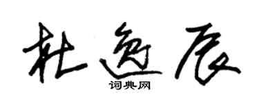 朱錫榮杜逸辰草書個性簽名怎么寫