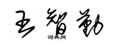 朱錫榮王智勤草書個性簽名怎么寫
