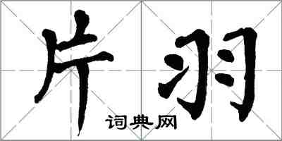 翁闓運片羽楷書怎么寫