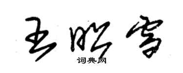 朱錫榮王昭雪草書個性簽名怎么寫