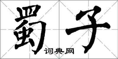 翁闓運蜀子楷書怎么寫