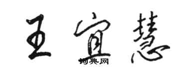 駱恆光王宜慧行書個性簽名怎么寫