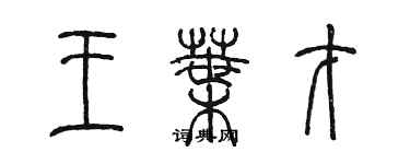 陳墨王葉才篆書個性簽名怎么寫