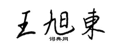 王正良王旭東行書個性簽名怎么寫