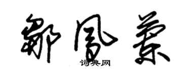 朱錫榮鄒鳳蘭草書個性簽名怎么寫