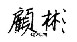 王正良顧彬行書個性簽名怎么寫